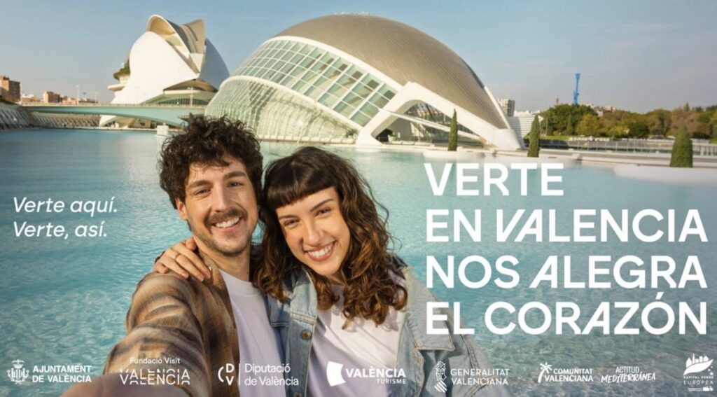 València lanza la mayor campaña para reactivar el turismo: “València ha de tirar del carro del área metropolitana” Imagen de campaña "Verte en Valencia, nos alegra el corazón"