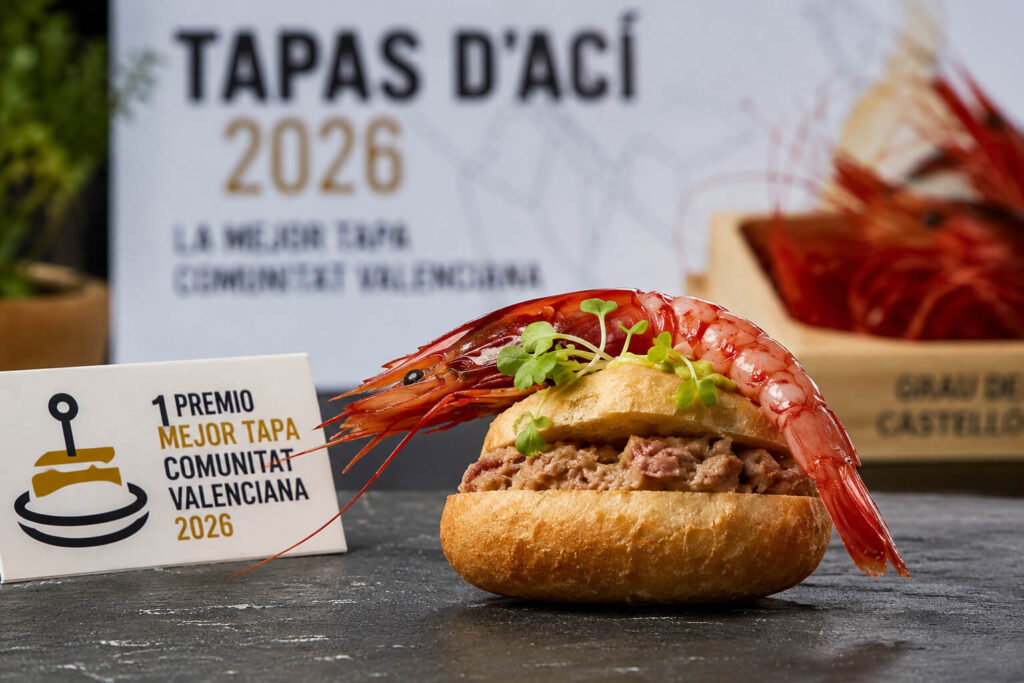 La tapa que todos querrán probar este 2026 está en Castellón Ximo de gamba roja ganador de la Mejor Tapa de la Comunidad Valenciana 2026